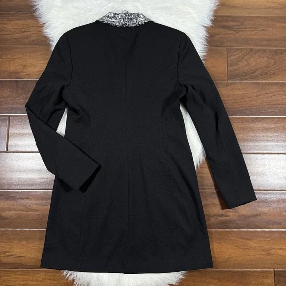 Dress‎ The Population Women's Size Medium Black Sequin Berkley Mini Blazer Dress - Picture 7 of 13